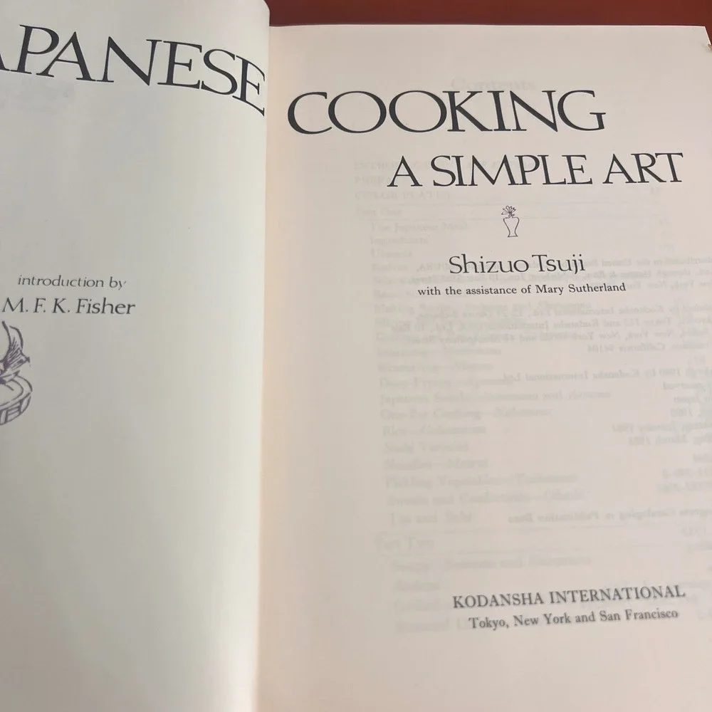 Japanese Cooking A Simple Art Shizuo Tsuji Hardcover 1981 3rd Printing Cookbook